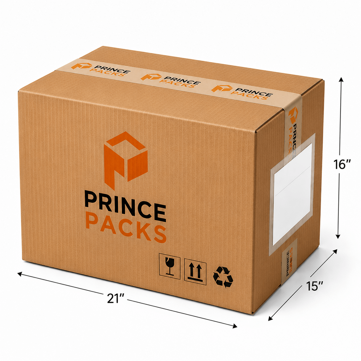Large Cardboard Boxes for Packing & Shipping | Prince Packs | 21 x 15 x 16Inch