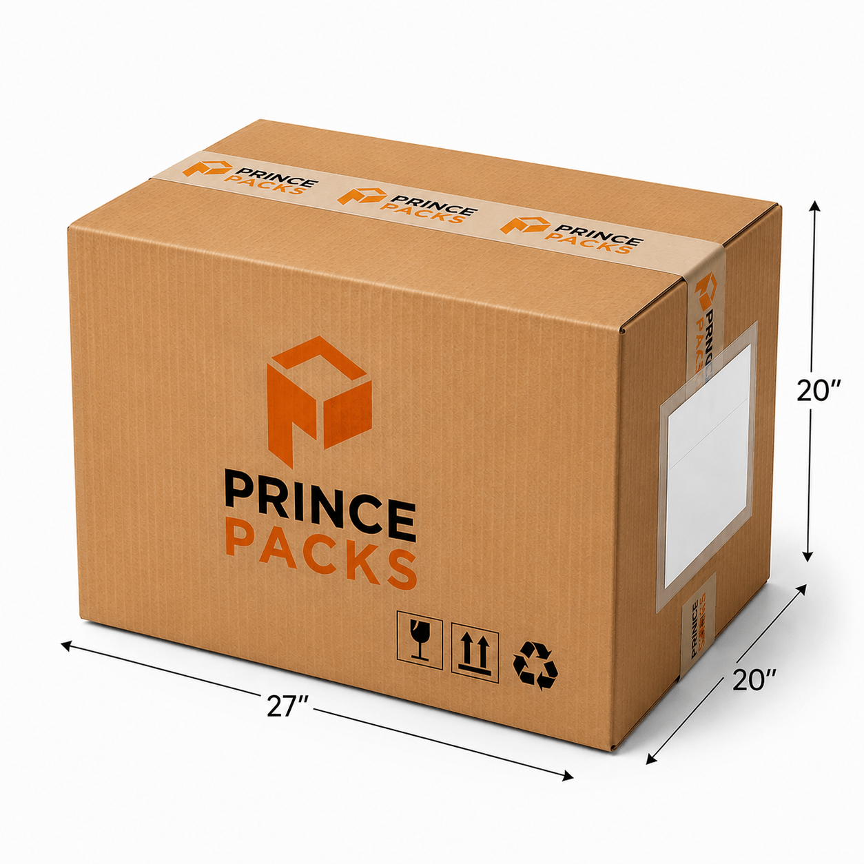 Large Cardboard Boxes for Packing & Shipping | Prince Packs | 27 x 20 x 20 Inch