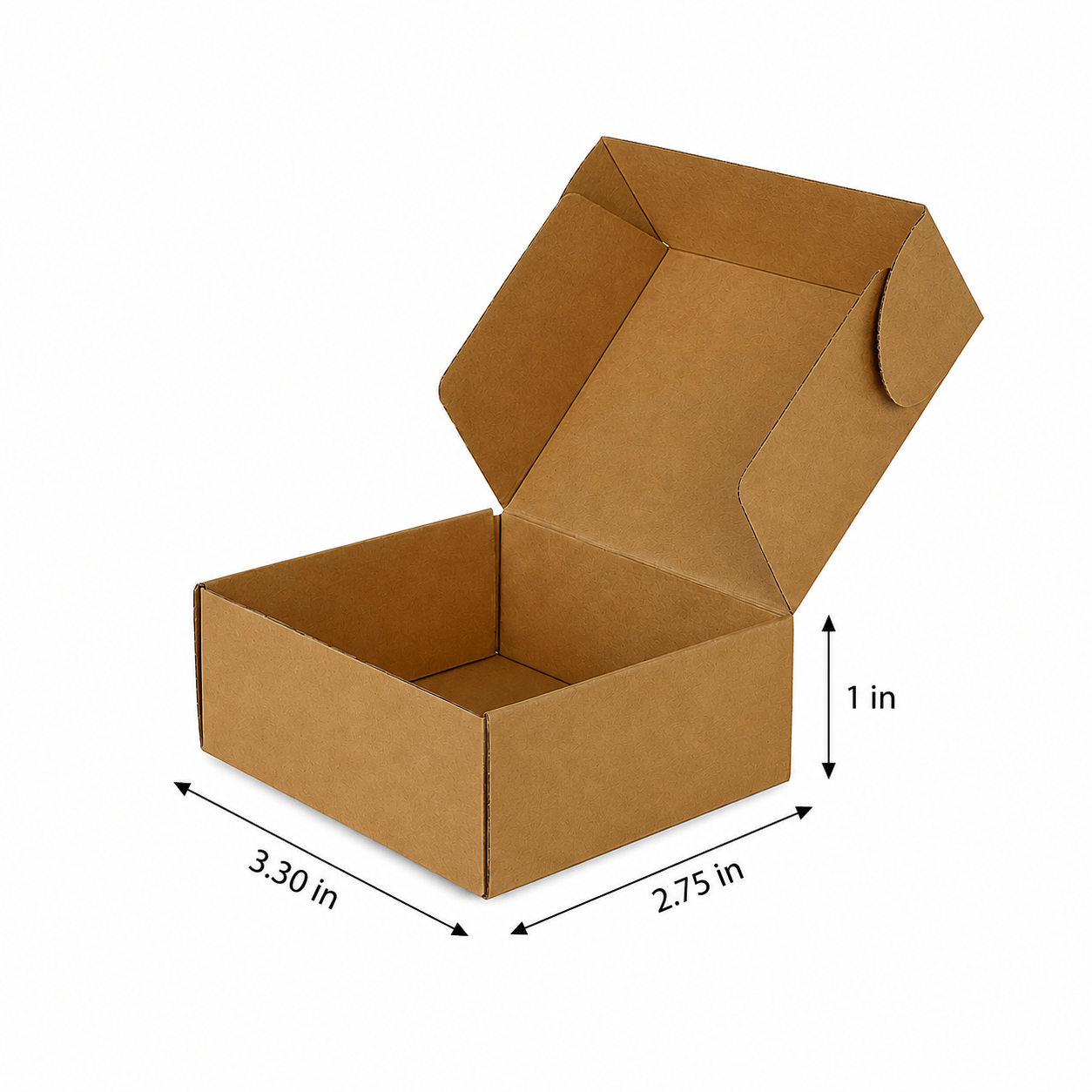 Custom Mailer Boxes in India | Corrugated Packaging | Prince Packs 3.30 X 2.75 X 1 Inch