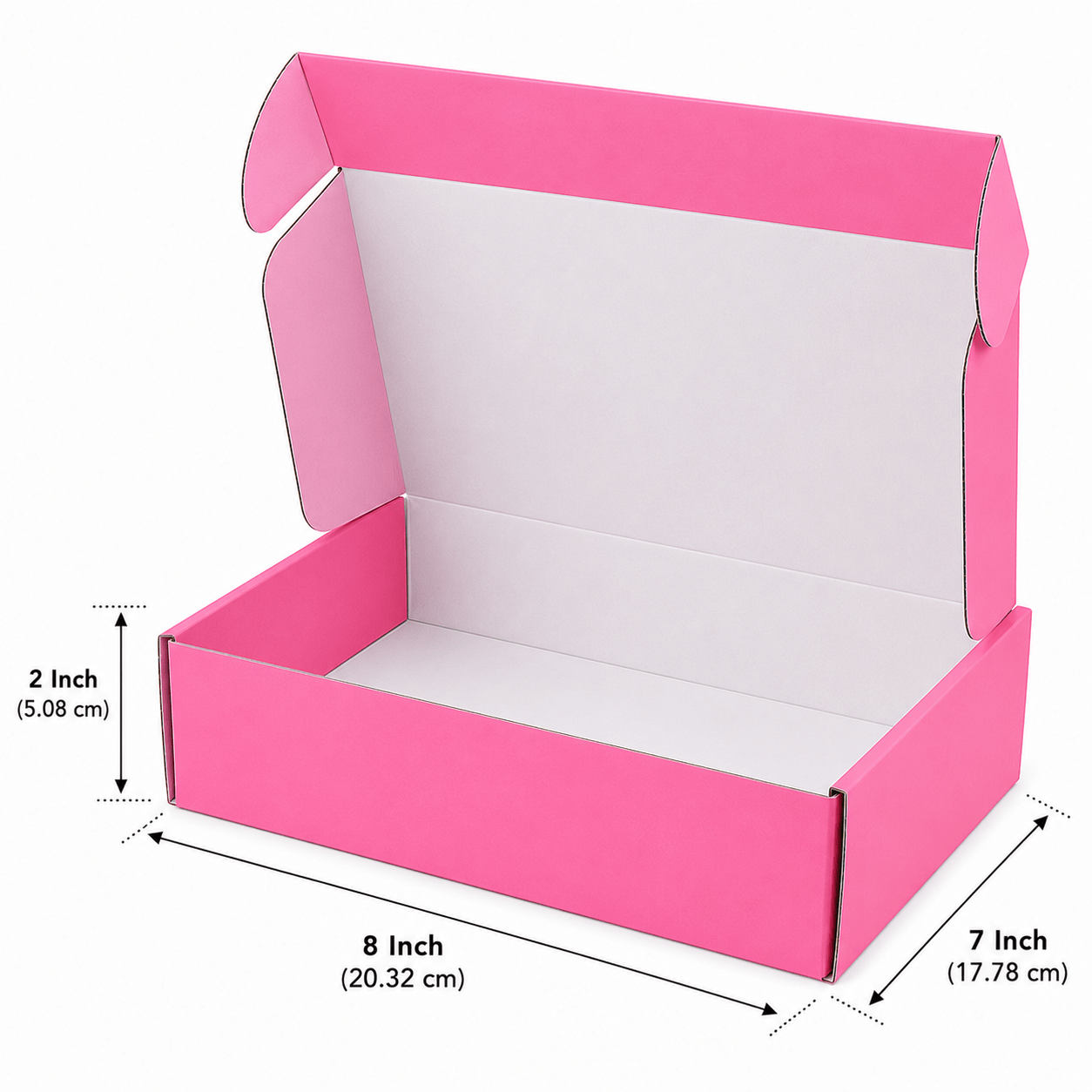 Color Mailer Boxes | Custom Printed Packaging | Prince Packs | 8 X 7 X 2 Inch