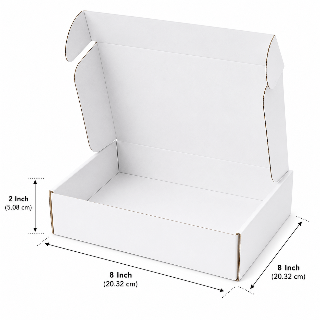 Color Mailer Boxes | Custom Printed Packaging | Prince Packs | 8 X 8 X 2 Inch