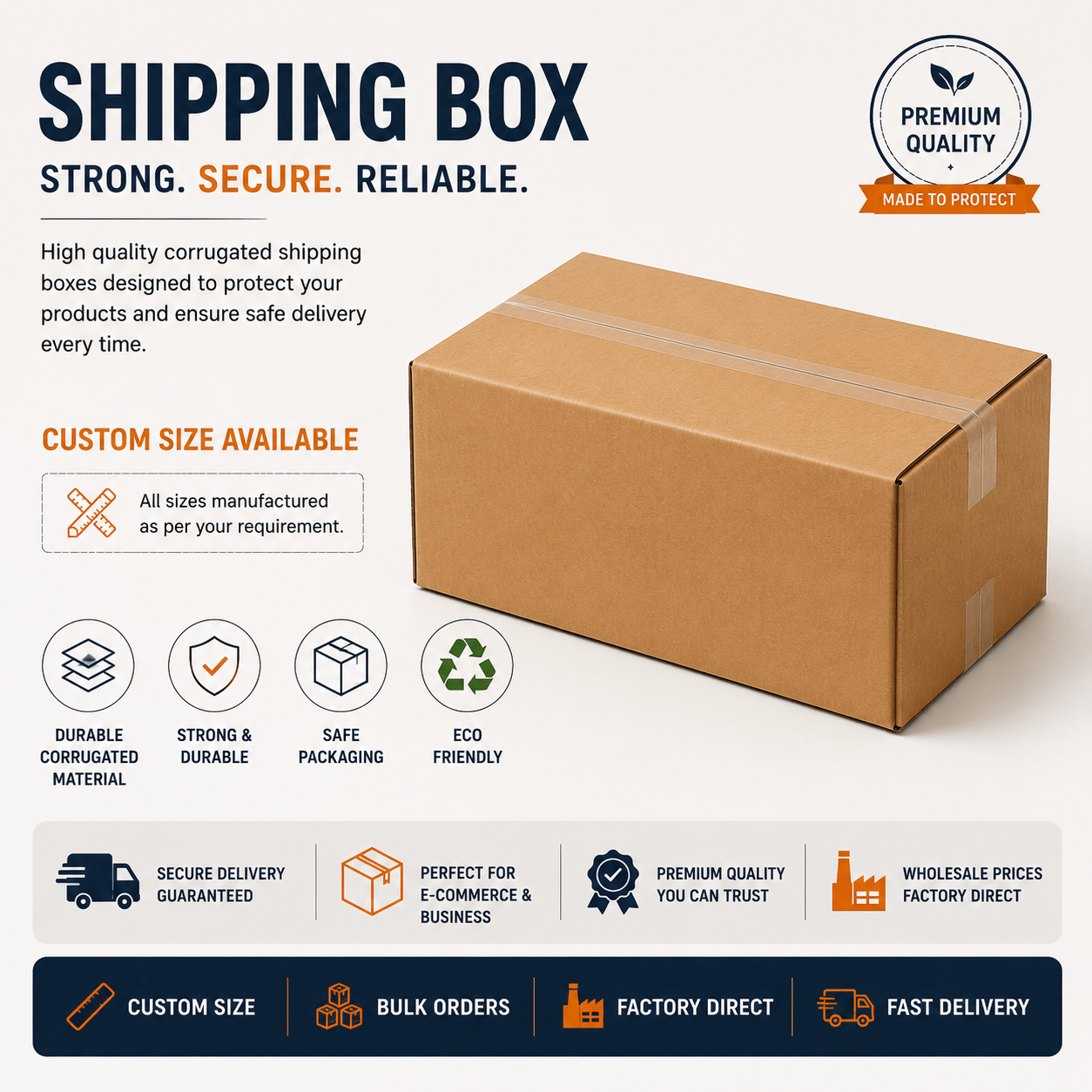 Large Cardboard Boxes for Packing & Shipping | Prince Packs | 20 x 20 x 20 Inch - Image 2